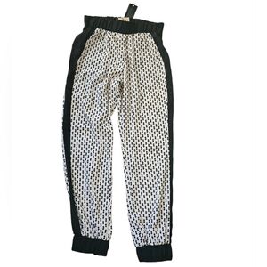 Ro&De Anthropologie Geometric Print Cuffed Hem Casual Pull On Pants Women S NWT